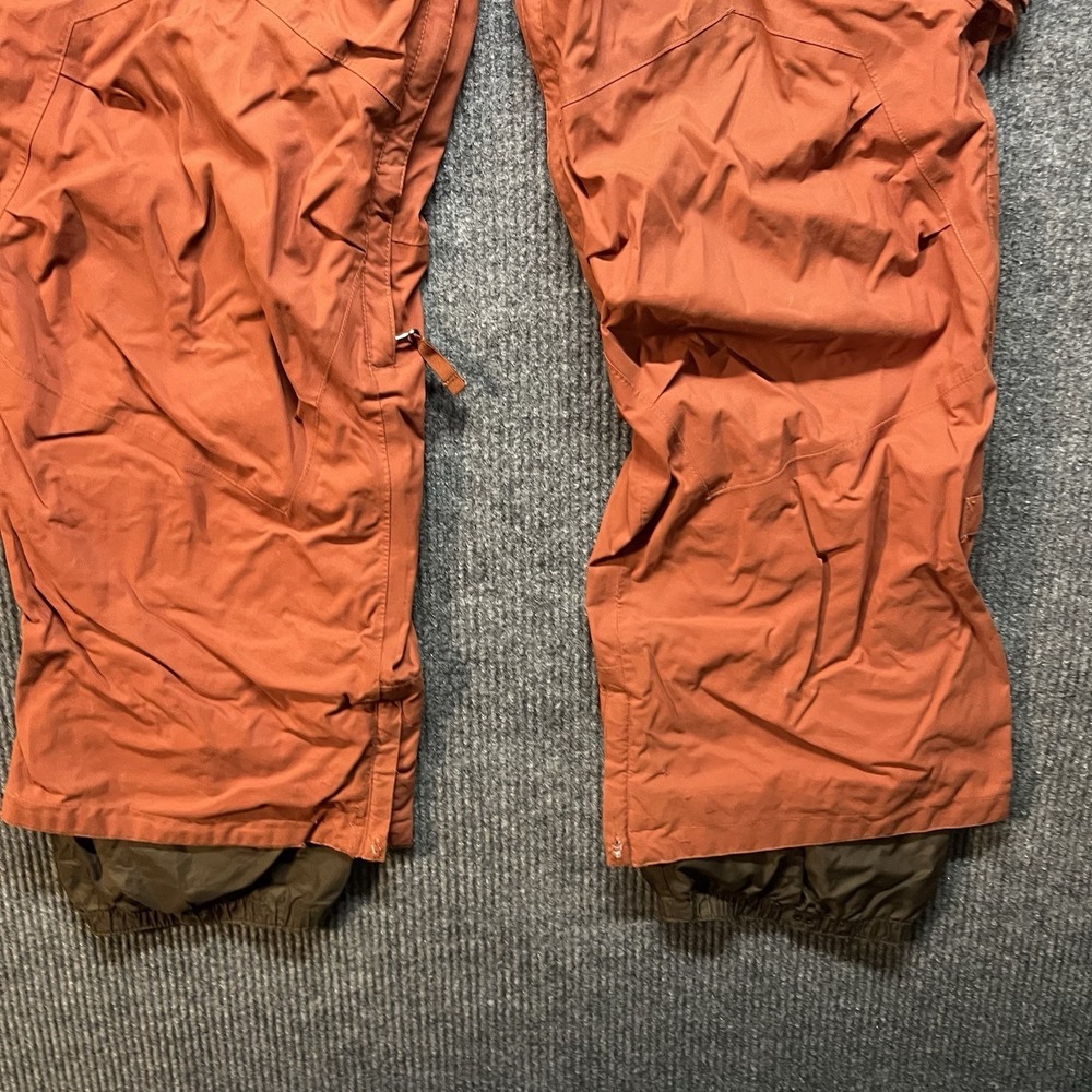 Burton Snow Pants Mens XL Orange Mesh Lined Insulated Waterproof Pockets - Picture 2 of 12
